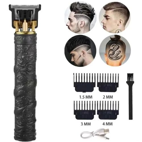 Tondeuse Cheveux Homme Professionnelle - Noir - 4 Peignes De Guide