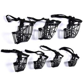 Masque Buccal Anti-Mordant Pour Chiens,Muselières Pour Petits Chiens Moyens Et Grands,Chihuahua,Lévrier,Fournitures Pour Chiots,Prix Bas,7 Boîtes - Type Black-4-Suit For 7.5-10kg
