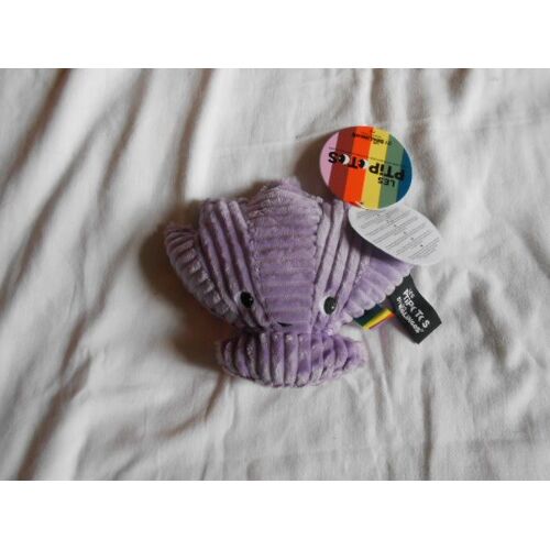 Peluche Ptipotos Coquillage - 21cm Doudou Deglingos Mauve Violet Lilas Bille Dans Le Corps 