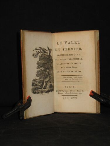 Le Valet Du Fermier Poëme Champêtre Traduit De L'Anglais Sur La Dernière Edition Orné De Dix Gravures 1802