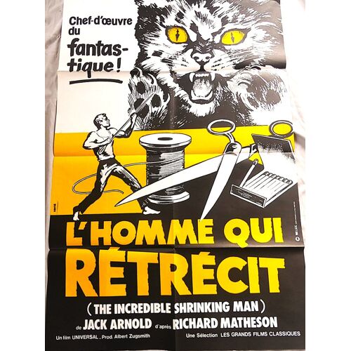 L'homme Qui Retrecit De Jack Arnold - 1957 - Ressortie 1983 - Affiche Cinéma Ressortie L.G.F.C. 83 - 60 X 120 (Xarrié)