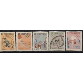 Albanie Timbres Série Préolympique 1963
