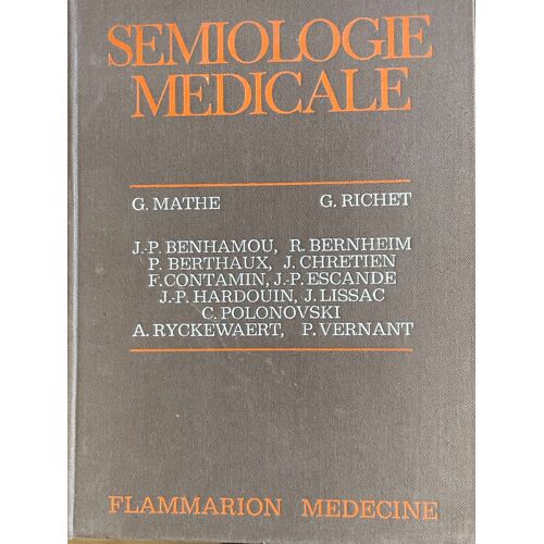 Séméiologie Médicale Mathe Richet