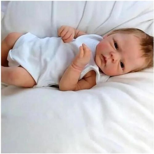 RUMOCOVO Reborn PoupéE BéBé Souple - 18inch Silicone BéBé Fille Renaissance - Silicone Complet du Corps BéBé Reborn Fille