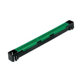 Bornier terre 2x 13 trous vert DEBFLEX