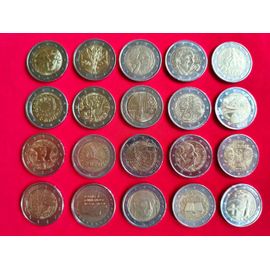 Lot Pièces 2 Deux Euros Monnaie Collection