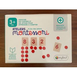Atelier De Montessori, Associer Les Chiffres Et Les Jetons Pour Apprendre À Compte