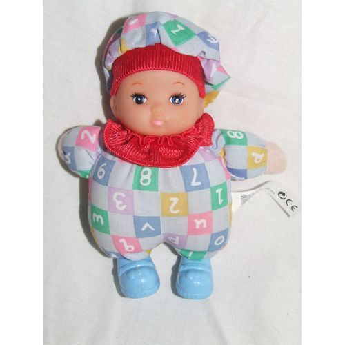 Poupee Marki Bebe Tissu Chiffon Chiffre Lettre 14 Cm