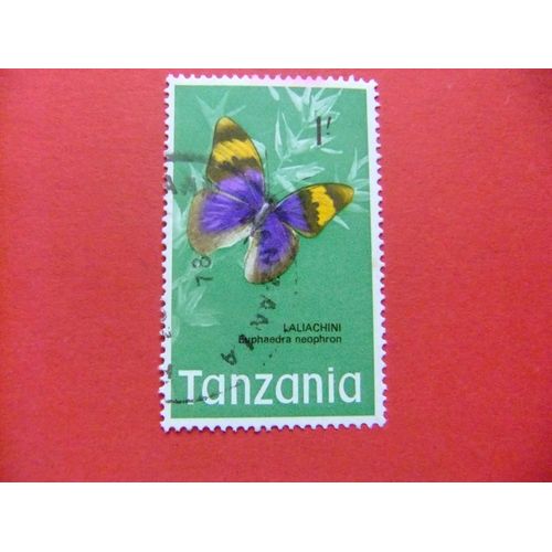 51 Tanzanie Tanzania 1973 / Faune Des Papillons /Yvert 42 Fu