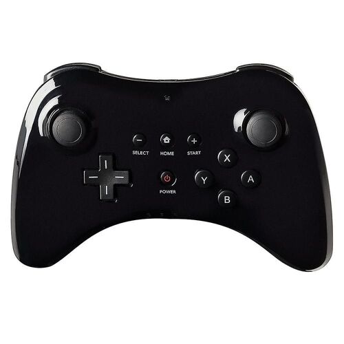Manette de jeu sans fil pour Wii U Pro ¿ Noir et blanc, appairage facile, Bluetooth, design ergonomique, connexion stable