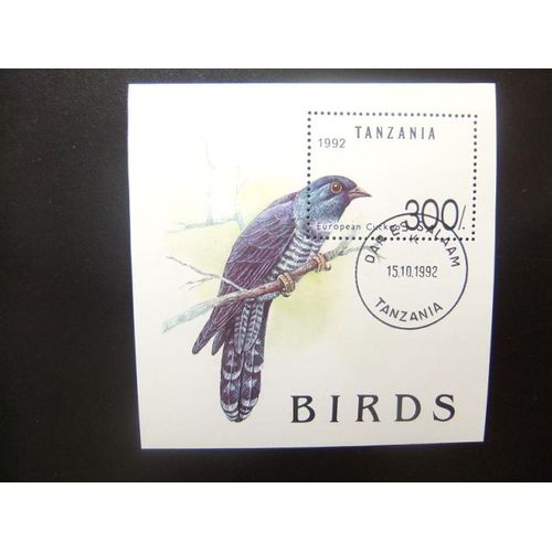 51 Tanzanie Tanzanie 1993 / Pajaro Oiseaux / Yvert Bloc 181 Fu