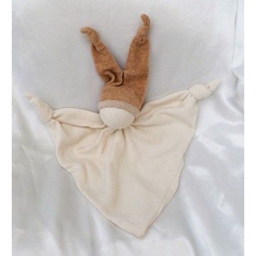 Doudou Peluche Lutin Plat Ecru Beige Coton Bio Keptin-Jr