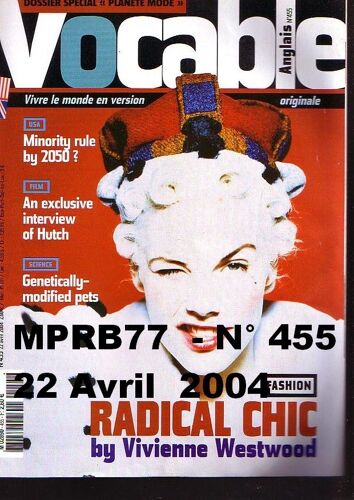 Vocable Anglais  N°455 Du 22 Avril 2005 - Radical Chic By Vivienne Westwood 