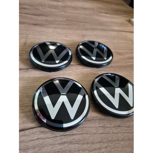 4x Cache Moyeu 65mm Compatibles 5h0601171 Vw - Capuchons Jante Golf 8 T-Roc Tiguan
