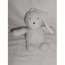 Doudou Ours Gris Bonnet Blanc Carreau Vichy Blanc Catimini Bille Dans Le Corps