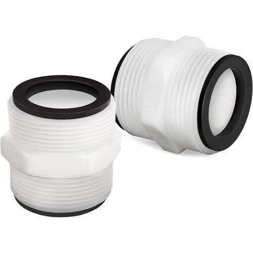 Lot de 2 raccordement de piscine 38 mm pour raccord de tuyau Intex Coleman 38 mm, adaptateur de tuyau de piscine pour pompes Intex pour tuyaux de piscine de 38 mm, pour Dérivation de Piscine