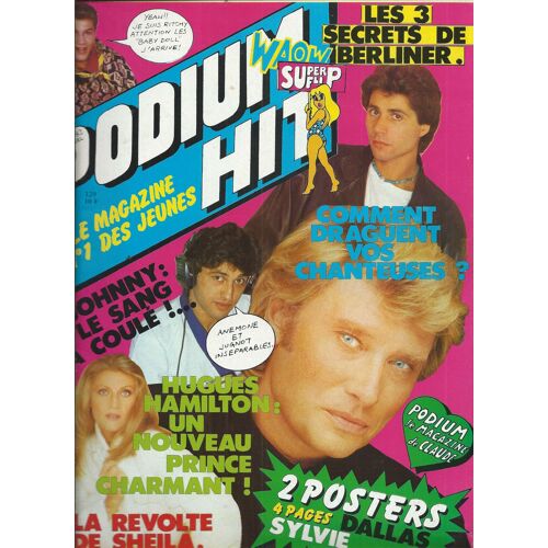 Podium 01/11/1982 Hallyday, Vartan, Sheila, Lahaye, Berliner, Ritchy, Claude François, F.R. David, Pia Zadora, Sophie Marceau, Pietri, Jeane Manson, Romain Didier, Sardou, Pastor, Elli & Jacno, Lavil