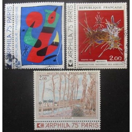 France Série N°1811 Au 1813 Arphila 75 Oblitéré