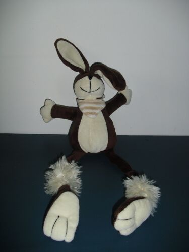 L1/ Doudou Lapin Marron Chaussettes Les Petites Marie