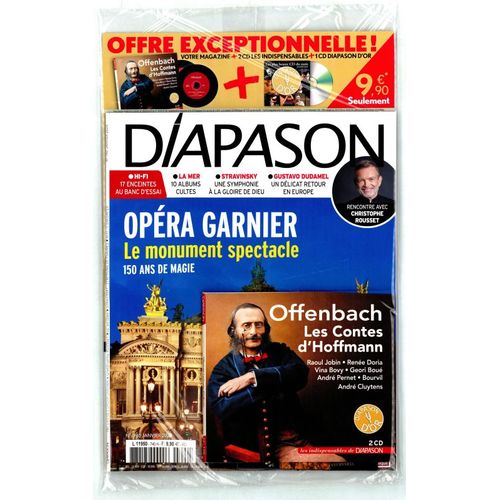 Diapason 740 Opera Garnier Le Monument Spectable 150 Ans De Magie + Cd