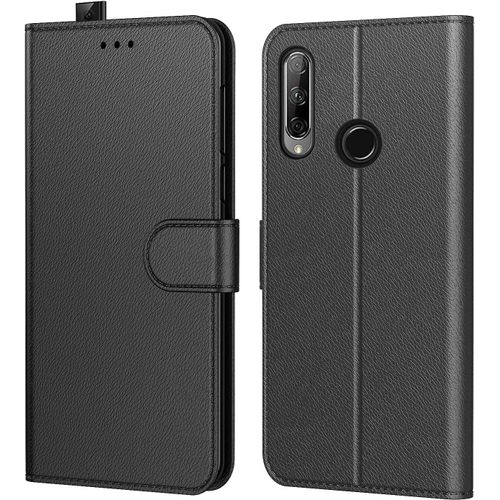 Kal-Etui Coque Pour Huawei Honor 9x, Protection Housse En Cuir Pu Portefeuille Livre,[Emplacements Cartes],[Fonction Support],[Languette Magnétique] Pour (Honor 9x (6,59 Pouces), Noir)