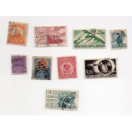 Mexique- Lot De 9 Timbres Oblitérés Divers