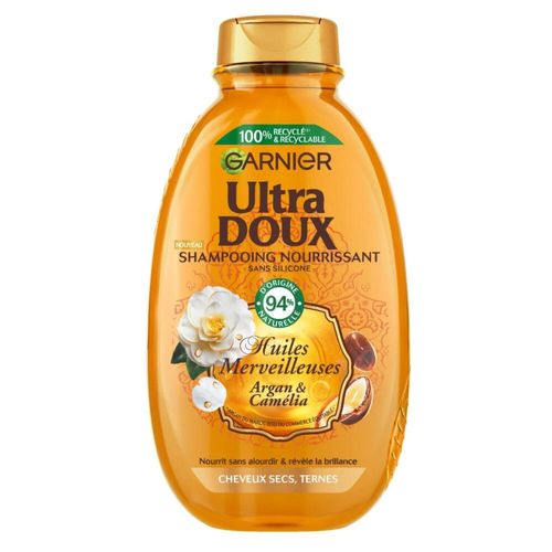 Garnier - Ultra Doux Merveilleux Shampooing Huiles D'argan Et Camélia 250 Ml 
