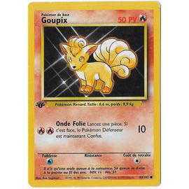Goupix 50 Pv 68/102 - Edition 1 - Pokémon Set De Base - Carte Française