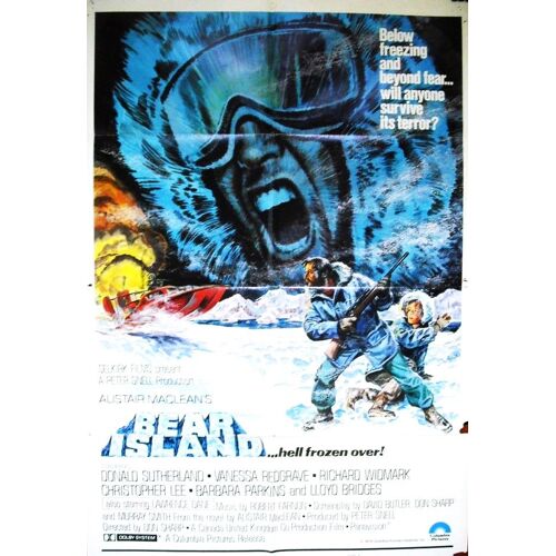 Bear Island De Don Sharp - 1979 - Donald Sutherlan - Vanessa Redgrave - Richard Widmark - Affiche Cinéma Originale U.S.A - 69 X 104 (Epinglée Sur Les Cotés)
