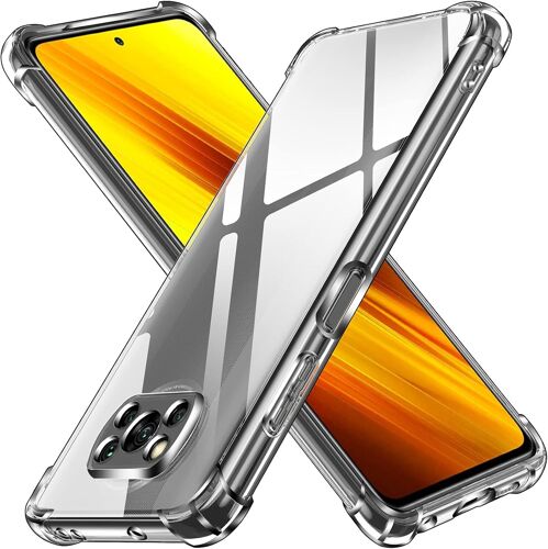 Coque Pour Xiaomi Poco X3 Pro/Xiaomi Poco X3 Nfc/Xiaomi Poco X3, Ultra Transparent Étui De Protection En Silicone Antichoc Avec Coins Renforcés, Clair Mince Souple Tpu Bumper Housse