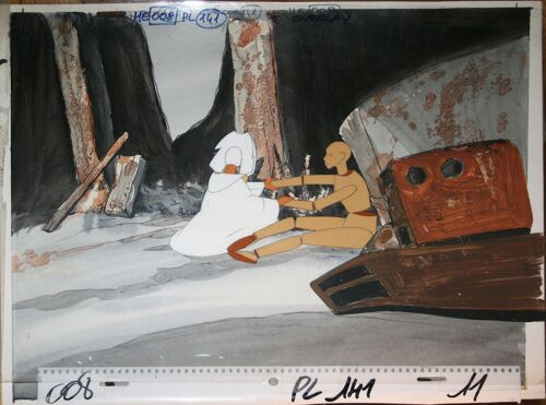Cellulo Original Les Mondes Engloutis Anime Cel Mannequin