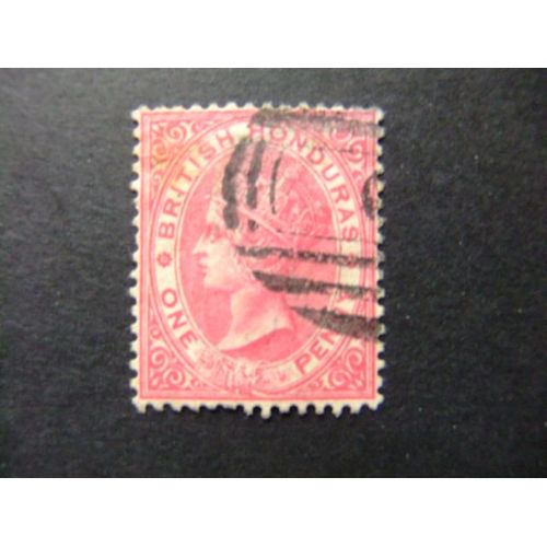 42 Honduras Britannique 1882 1887 / Reine Victoria / Yvert 14 Fu Fil Corona Ca