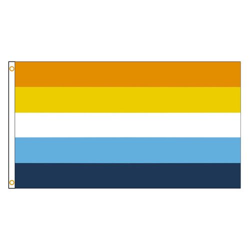90x150 Cm Drapeaux Arc-En-Ciel Aroace Gay Pride Feel, Lgbtq, 90x150cm Drapeau Haute Qualité ""Nipseyteko""
