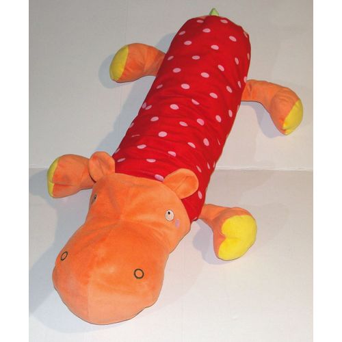 Hippopotame ikea ou cochon Rouge Orange - Coussin Doudou Peluche traversin Ikea Barnlig Flodhast 76 Cm