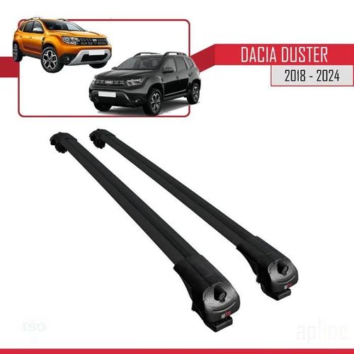 Pour Dacia Duster 2018-2023 Barres De Toit Ace-1 Railing Porte-Bagages De Voiture Noir