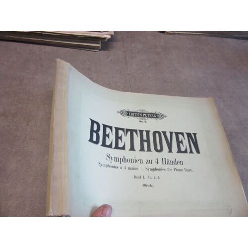 Beethoven Symphonien Zu 4 Handen Symphonies A 4 Mains Piano Dute Band 1 N 1 A 5 Ulrich Editions Peters N 9