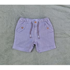 Short Rayé Gris Et Blanc Gémo 3 Ans, Très Bon État