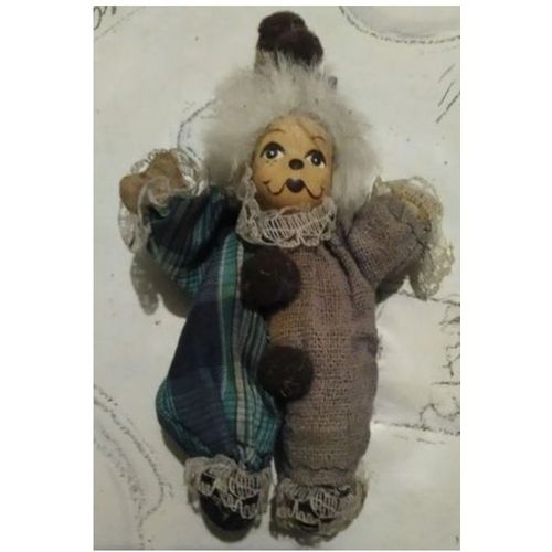 Petit Clown - Tête En Porcelaine - 18 Cm De Haut Environ