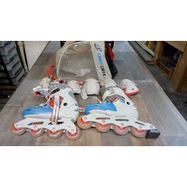 Roller Crazy Creek Pointure Réglable Du 33 Au 36 Avec Équipement Complet.