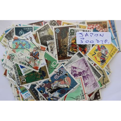 Japon 300 Timbres Différents