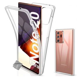 Housse Etui Coque Gel 360 Integrale Samsung Galaxy Note 20 Ultra + Verre Trempe - Transparent