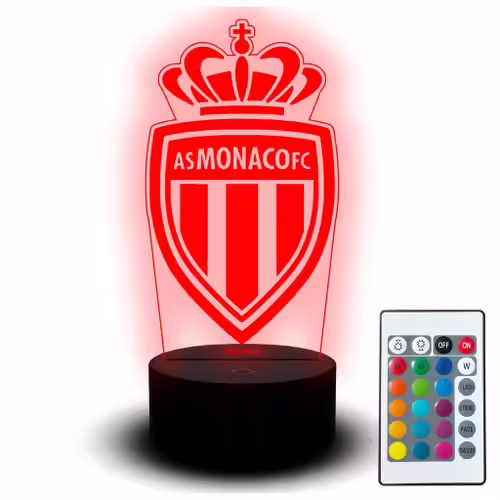Veilleuse Led Football Club De Football As Monaco Ligue 1 Nom