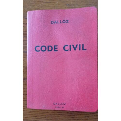 Code Civil Dalloz De 1986 Très Bon État