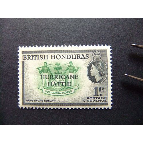 42 Honduras Britanniques 1962 / Ouragan Hattie / Yvert 166 Mnh