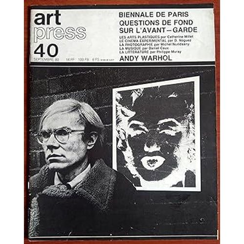 Art Press 12 Numéros - Du Numéro 40 Septembre 1980 Au Numéro 51 Septembre 1981