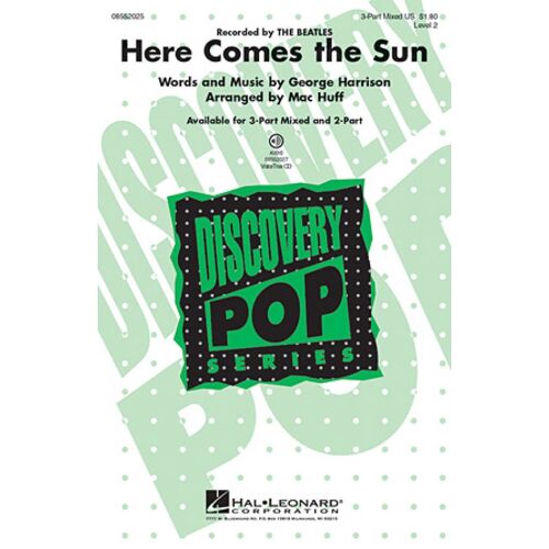 Mac Huff : Here Comes The Sun - Partitions Pour Chorales Sab And Piano Hl08552025