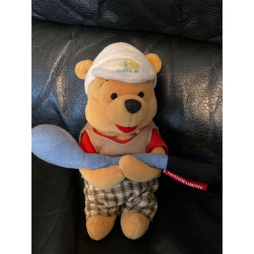 Peluche Winnie L'Ourson Golf Disneyland Paris Disney Édition Limitée Golf Pooh 22 Cm
