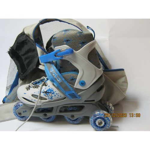 Patin À Roulettes Avec Casque, Jambières Protege Tibia Coude