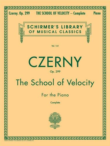 Carl Czerny : School Of Velocity, Op. 299 (Complete) - Recueil Piano Hl50253140 9780793552900
