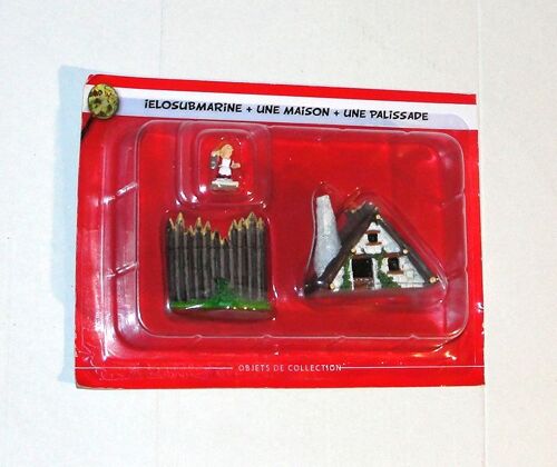 Asterix Obelix Le Village Hachette Collections Figurine 2016 Ielosubmarine + Une Maison + Une Palissade